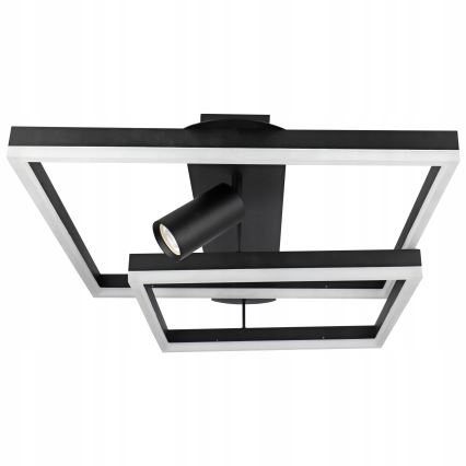 LED loftlampe LED/38W/230V + 1xGU10/30W sort