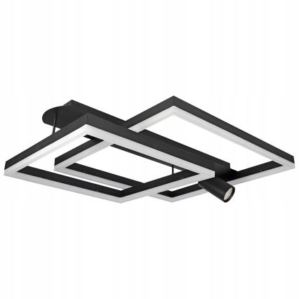 LED loftlampe LED/38W/230V + 1xGU10/30W sort