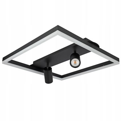 LED loftlampe LED/38W/230V + 2xGU10/30W sort