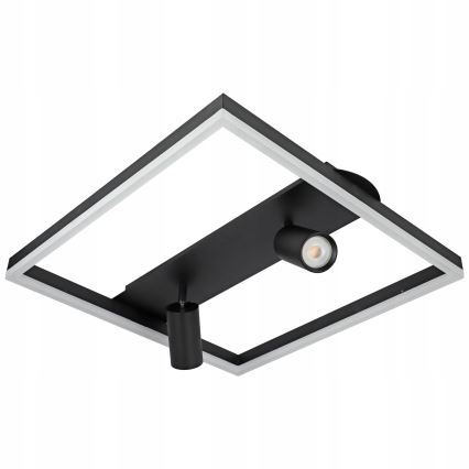 LED loftlampe LED/38W/230V + 2xGU10/30W sort