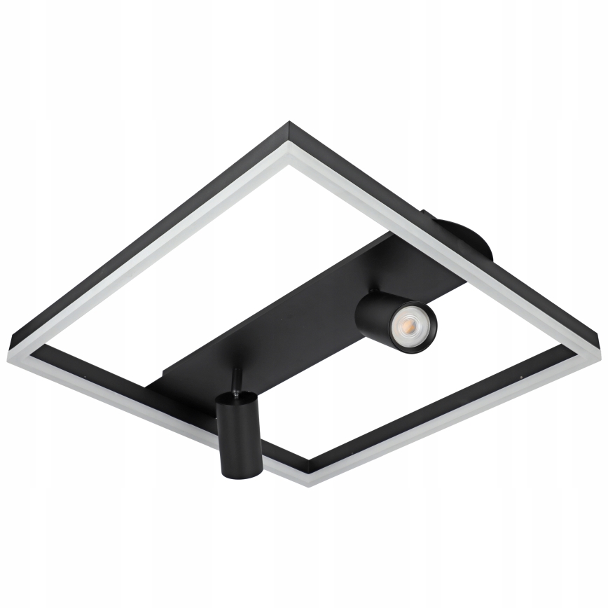 LED loftlampe LED/38W/230V + 2xGU10/30W sort
