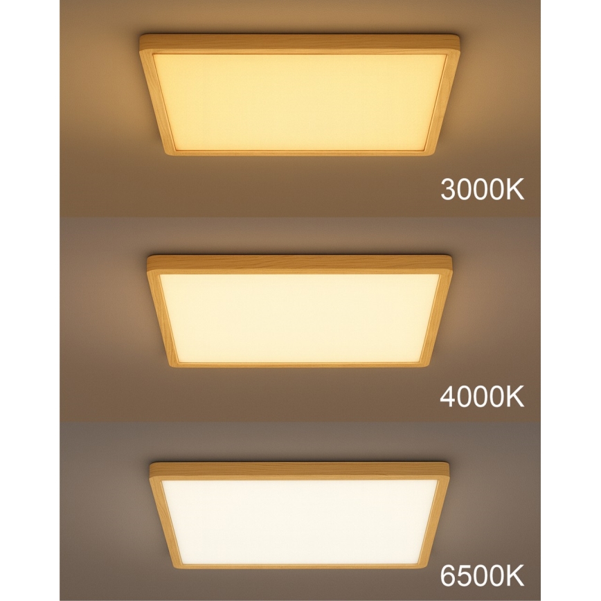 LED loftlampe LED/40W/230V 3000/4000/6500K 50x50 cm beige