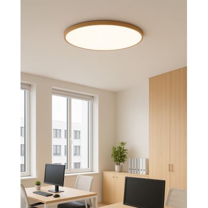LED loftlampe LED/40W/230V 3000/4000/6500K Ø 50 cm beige