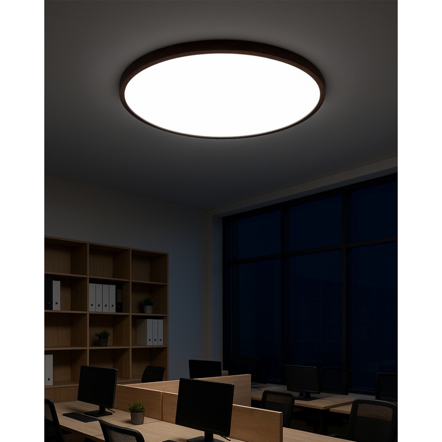 LED loftlampe LED/40W/230V 3000/4000/6500K Ø 50 cm brun