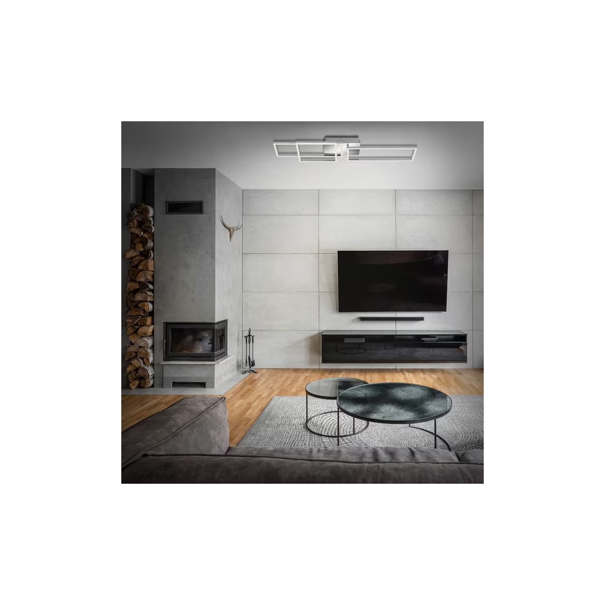 LED loftlampe LED/42W/230V 3000K mat krom