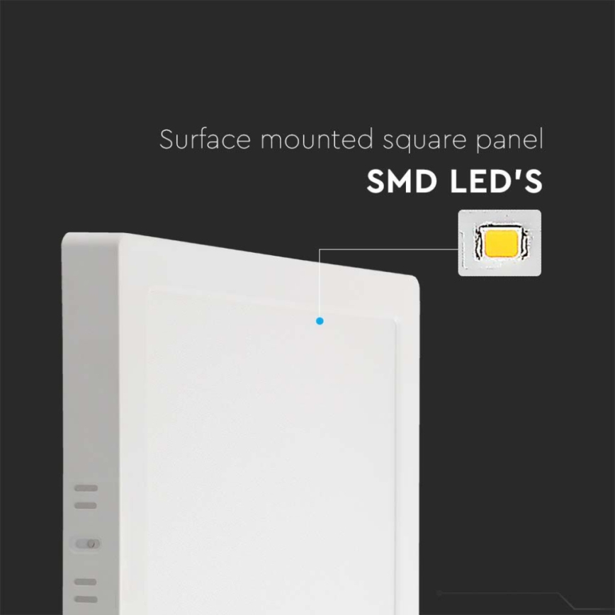 LED loftlampe LED/6W/230V 3000K 12x12 cm hvid