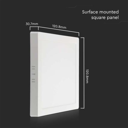 LED loftlampe LED/6W/230V 3000K 12x12 cm hvid