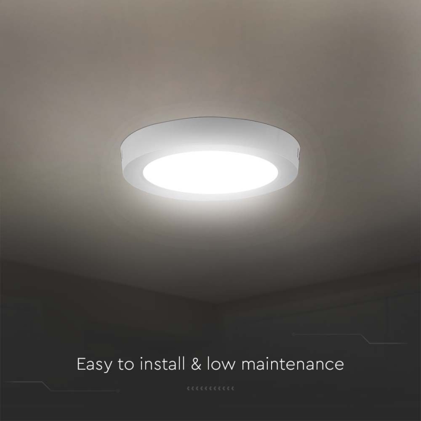 LED loftlampe LED/6W/230V 3000K hvid