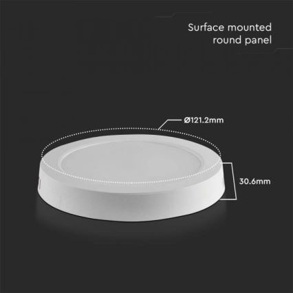 LED loftlampe LED/6W/230V 6500K hvid