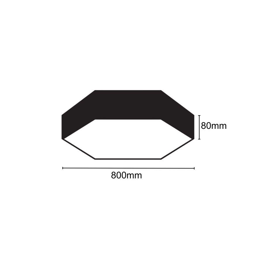 LED loftlampe LED/70W/230V 4000K diameter 80 cm