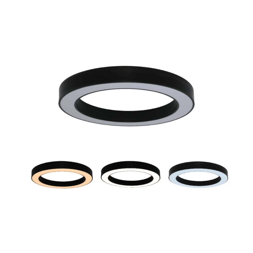 LED-loftlampe LED/80W/230V 3000/4000/6500K Ø 80 cm sort