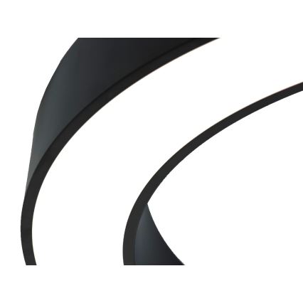 LED-loftlampe LED/80W/230V 3000/4000/6500K Ø 80 cm sort