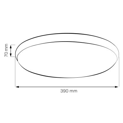 LED-loftlampe LIBRA LED/24W/230V 4000K Ø 39 cm guldfarvet