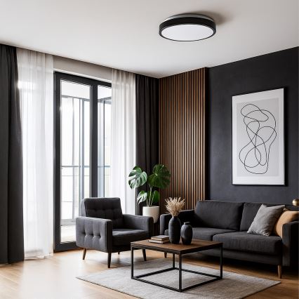 LED-loftlampe LIBRA LED/24W/230V 4000K Ø 39 cm sort