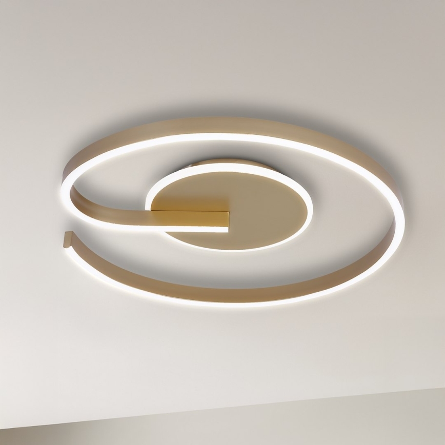 LED-loftlampe LORENZO LED/22W/230V Ø 50 cm guld
