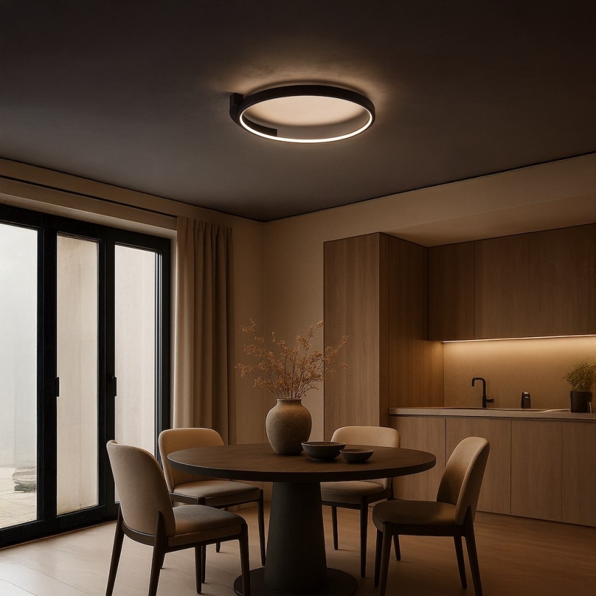 LED-loftlampe LUNA LED/18W/230V Ø 42,5 cm, sort