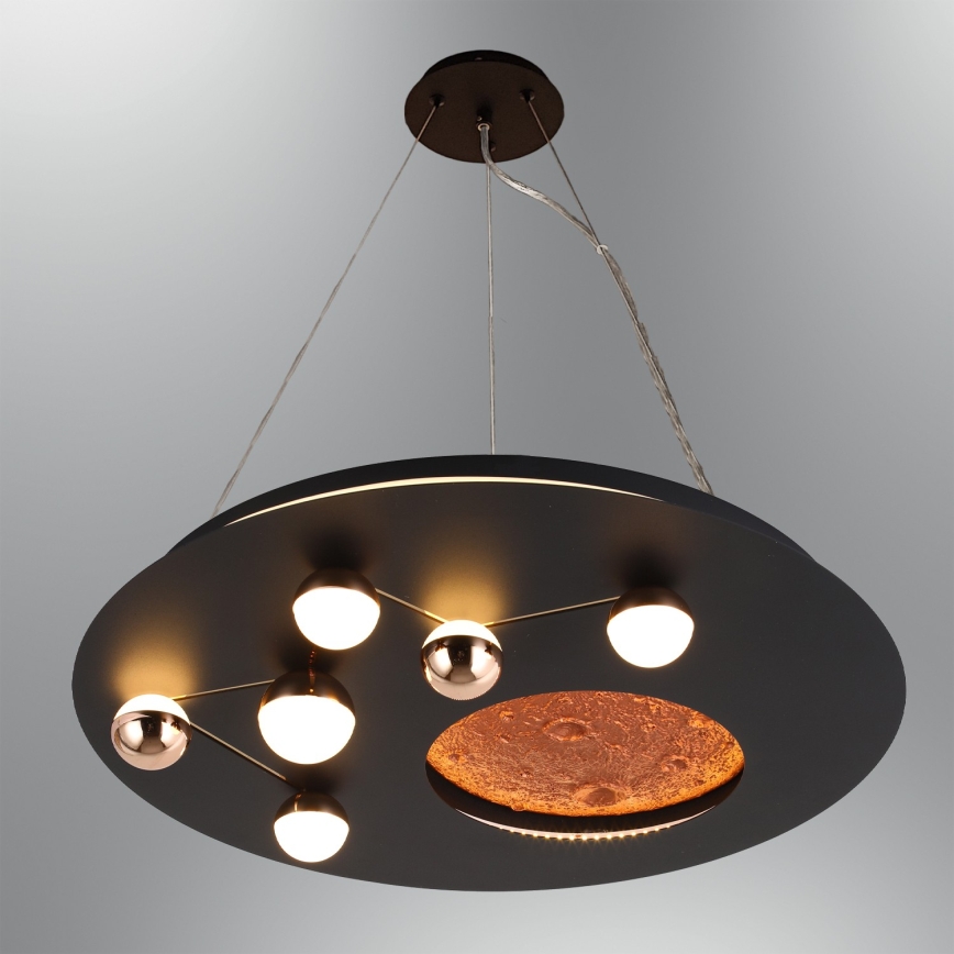 LED loftlampe MARS LED/48W/230V 3000K sort