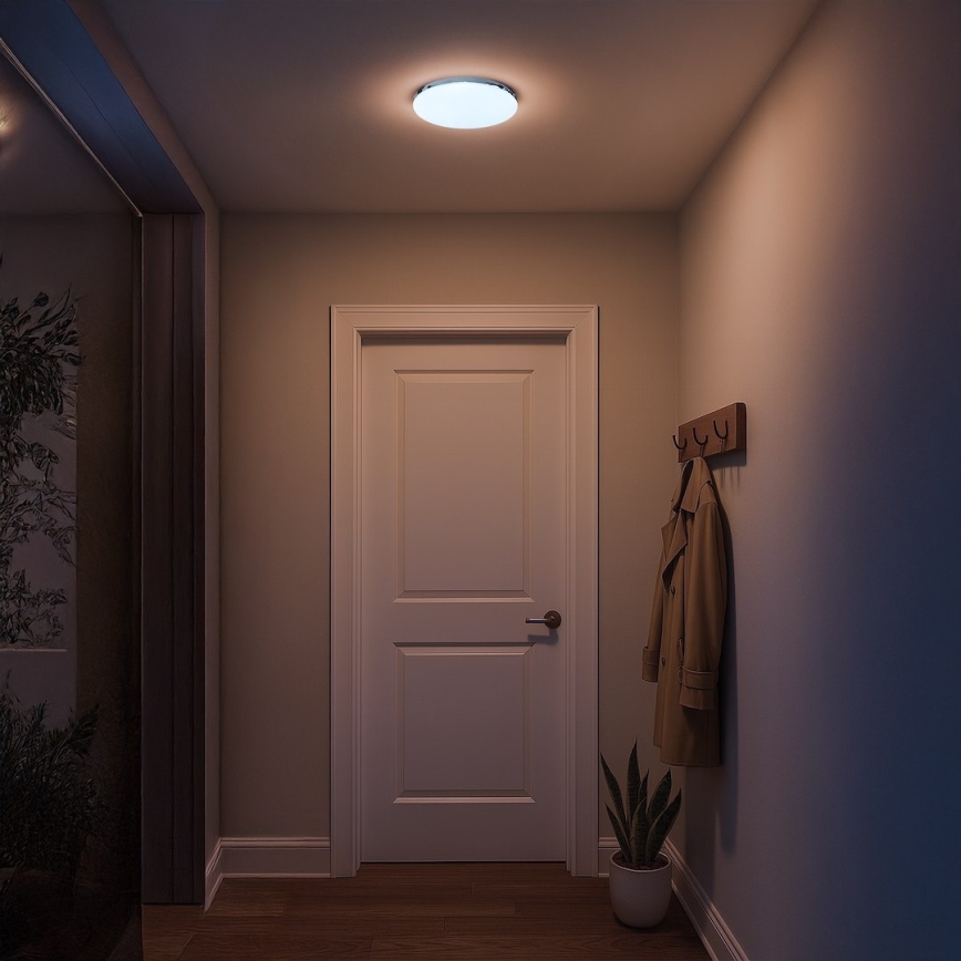 LED loftlampe MAYA LED/10W/230V Ø 26 cm poleret krom