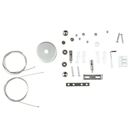 LED lysekrone på kabel SAMSUNG CHIP LED/40W/230V 4000K sort