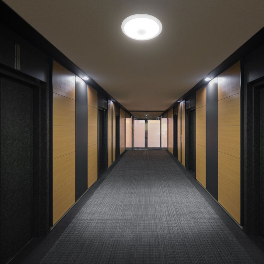 LED loftlampe med sensor SAMSUNG CHIP LED/12W/230V 3000/4000/6000K diameter 29 cm hvid