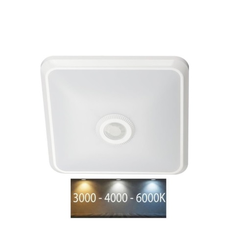 LED loftlampe med sensor LED/12W/230V 3000/4000/6000K hvid
