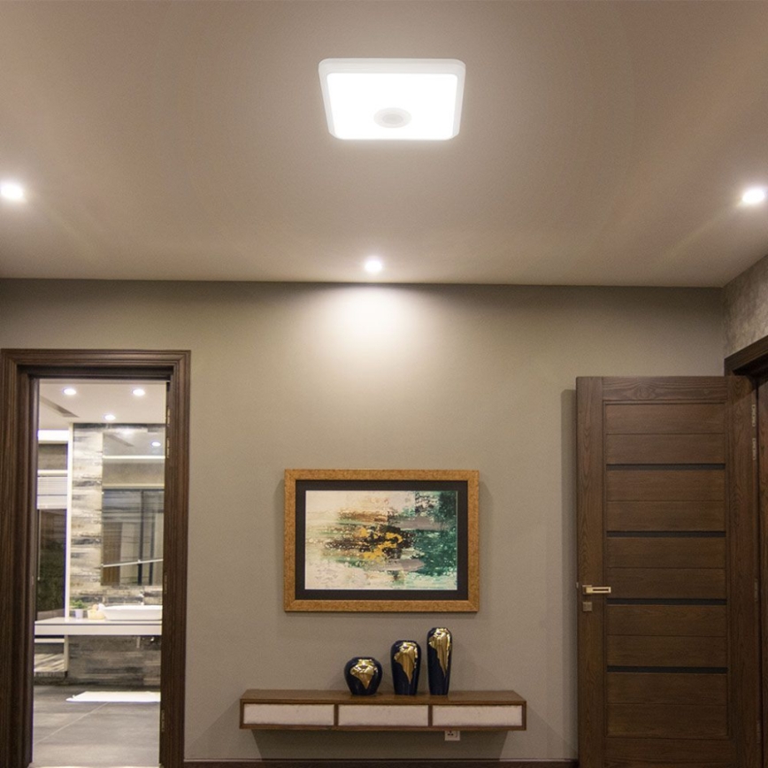 LED loftlampe med sensor SAMSUNG CHIP LED/12W/230V 3000/4000/6000K hvid