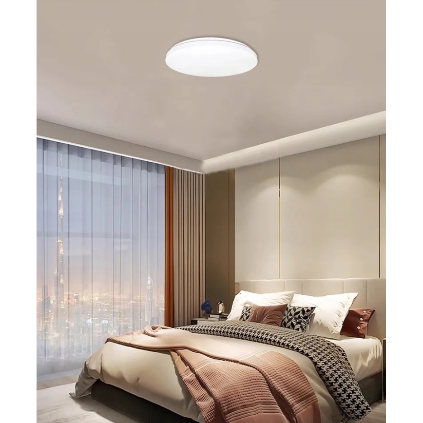 LED loftlampe med motion og dusk sensor LED/24W/230V 4000K diameter 32,5 cm hvid