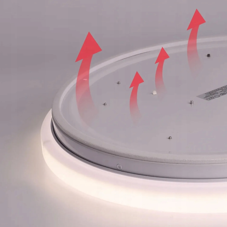 LED loftlampe med motion og dusk sensor LED/24W/230V 4000K diameter 32,5 cm hvid