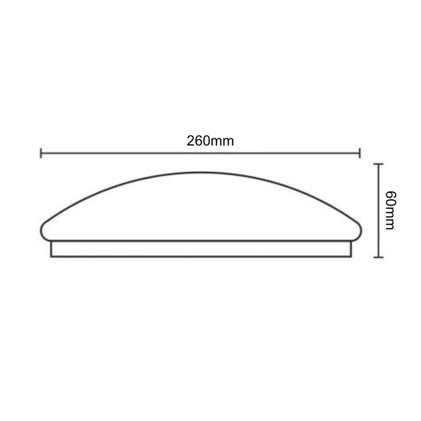 LED loftlampe med sensor OPAL LED/12W/230V 4000K