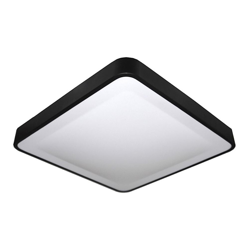LED loftlampe med sensor WILTON LED/24W/230V 37,5x37,5 cm sort