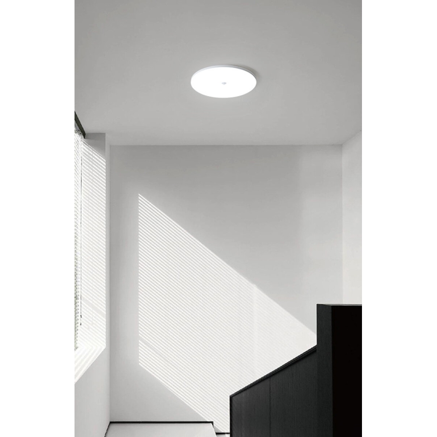 LED loftlampe med skumrings- og bevægelsessensor MORETTI LED/24W/230V Ø 30 cm IP40 6500K