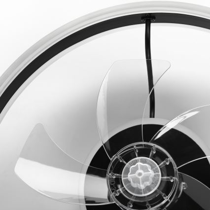 LED loftlampe med ventilator dæmpbar APOLLO LED/38W/230V sort + fjernbetjening