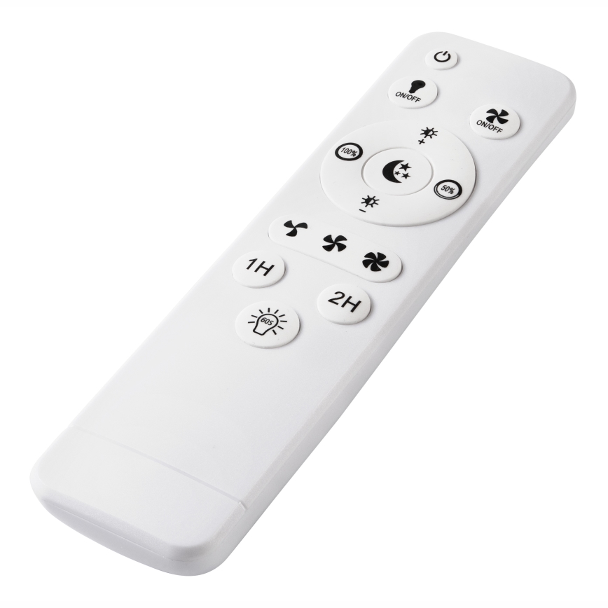LED loftlampe med ventilator dæmpbar APOLLO LED/38W/230V sort + fjernbetjening
