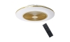 LED loftlampe med ventilator dæmpbar ARIA LED/38W/230V 3000-6000K guldfarvet + fjernbetjening