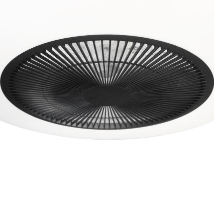 LED loftlampe med ventilator dæmpbar ARIA LED/38W/230V sort/hvid + fjernbetjening