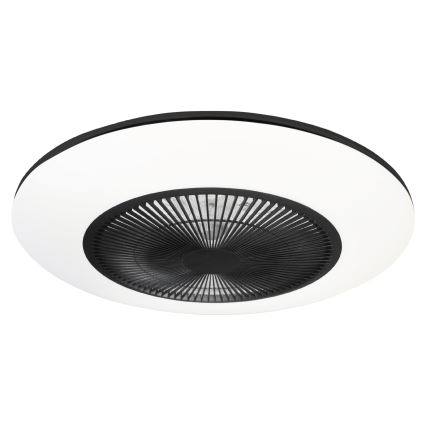 LED loftlampe med ventilator dæmpbar ARIA LED/38W/230V sort/hvid + fjernbetjening