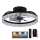 LED Loftlampe med ventilator dæmpbar LED/35W/230V 3000-6500K sort + fjernbetjening