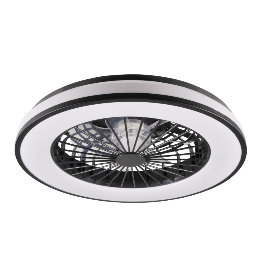 LED loftlampe med ventilator dæmpbar LED/48W/230V 3000-6500K + fjernbetjening sort