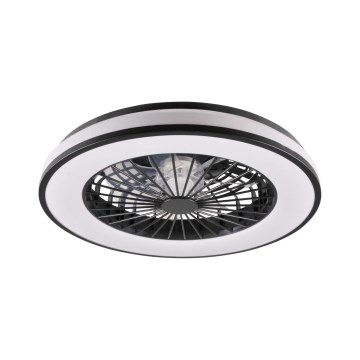 LED loftlampe med ventilator dæmpbar LED/48W/230V 3000-6500K + fjernbetjening sort