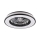 LED loftlampe med ventilator dæmpbar LED/48W/230V 3000-6500K + fjernbetjening sort