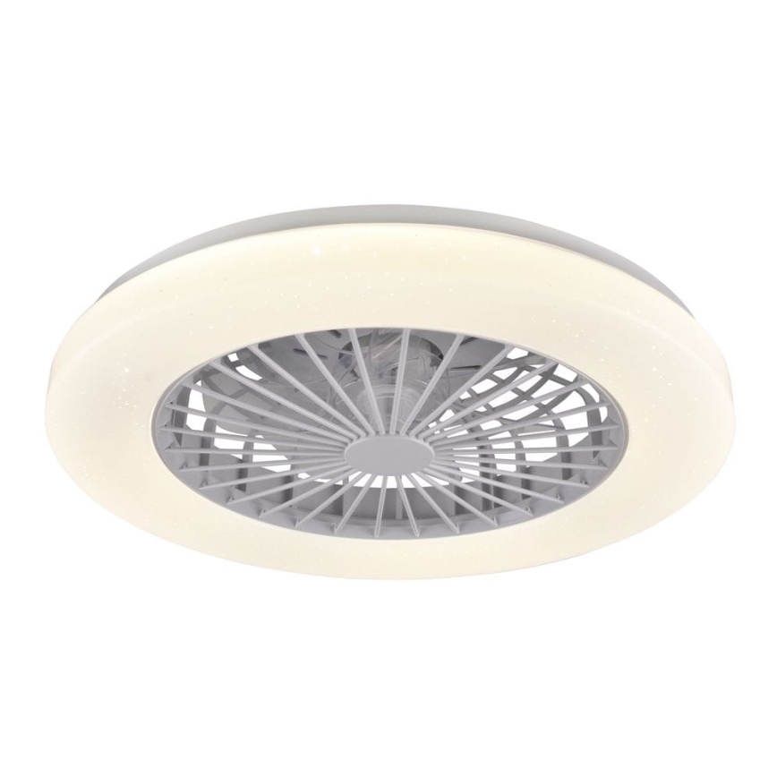 LED loftlampe med ventilator dæmpbar LIBYA LED/48W/230V 3000-6500K hvid + fjernbetjening