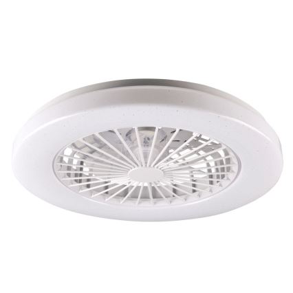 LED loftlampe med ventilator dæmpbar LIBYA LED/48W/230V 3000-6500K hvid + fjernbetjening