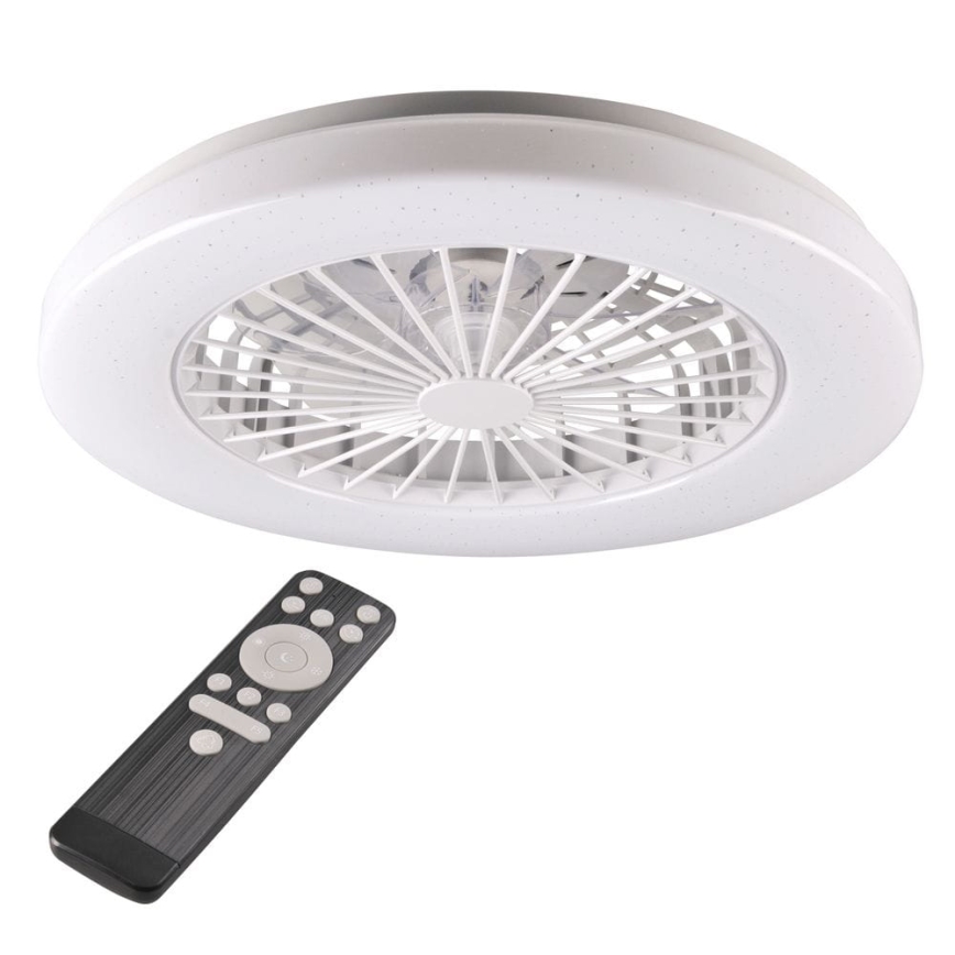 LED loftlampe med ventilator dæmpbar LIBYA LED/48W/230V 3000-6500K hvid + fjernbetjening