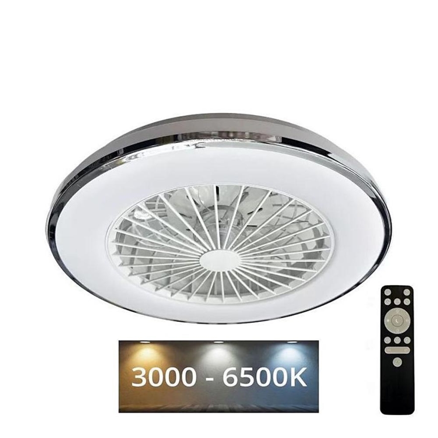 LED loftlampe med ventilator dæmpbar OPAL LED/48W/230V 3000-6500K + fjernbetjening