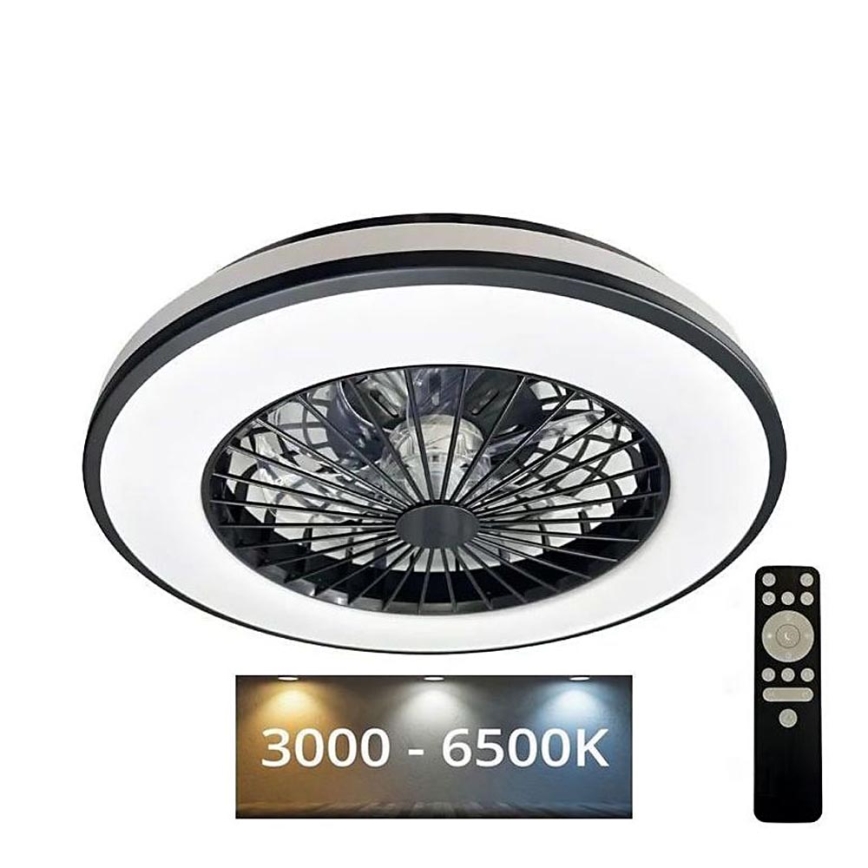 LED loftlampe med ventilator dæmpbar OPAL LED/48W/230V 3000-6500K + fjernbetjening
