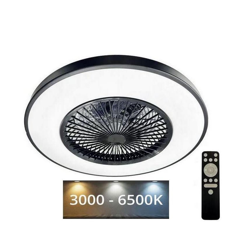 LED loftlampe med ventilator dæmpbar OPAL LED/72W/230V 3000-6500 + fjernbetjening