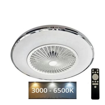 LED Loftlampe med ventilator dæmpbar OPAL LED/72W/230V 3000-6500K + fjernbetjening