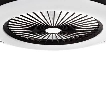 LED loftlampe med ventilator dæmpbar ZONDA LED/48W/230V 3000-6500K sort + fjernbetjening
