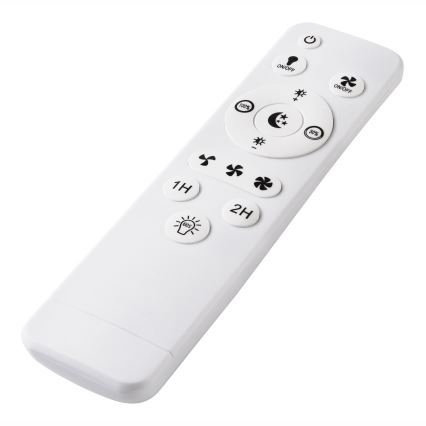 LED Loftlampe med ventilator dæmpbar FARGO LED/37W/230V sort + fjernbetjening