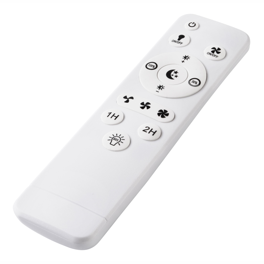 LED Loftlampe med ventilator dæmpbar FARGO LED/37W/230V sort + fjernbetjening
